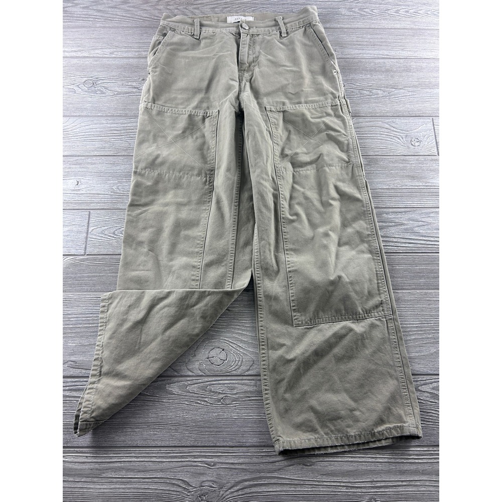 PacSun Extreme Baggy Cargo Pants Mens 29x30 Olive Green Double Knee Workwear
